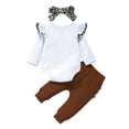 thumbnail image 2 of goowrom Bambin, Pantalon à Manches Longues + Imprimé Léopard + Bandeau, 2 of 9