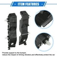 thumbnail image 4 of 1 Pair Bumper Brackets Support Fender Cover for Kia Forte 2010-2013 Plastic Black Front Left Right Side, 4 of 7
