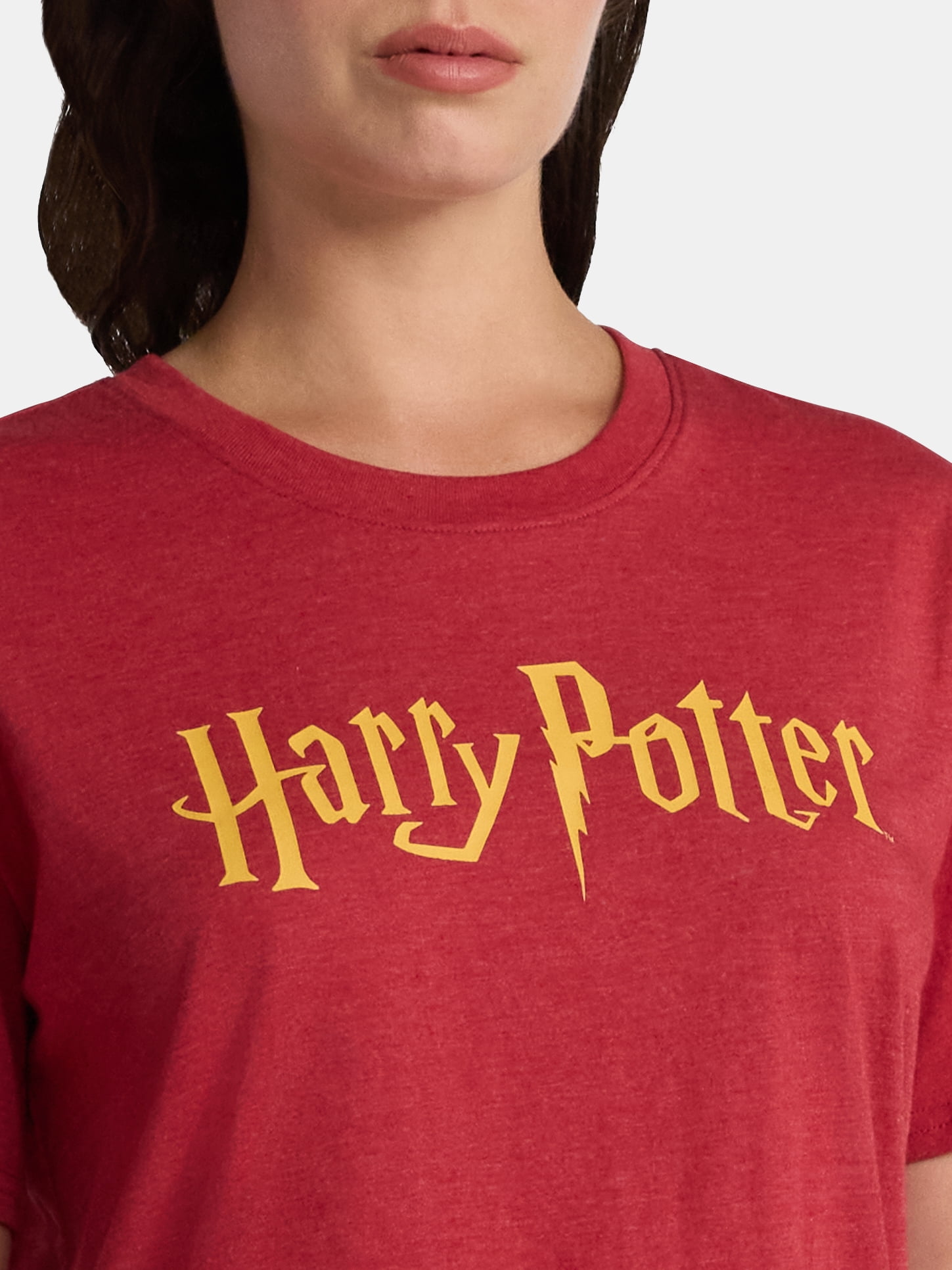 Harry Potter Women's Graphic Tee with Short Sleeves, Sizes XXS–XXL