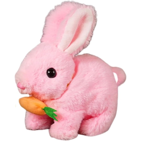 Guvpev Bunby - My Realistic Bunny Toys with Sounds and Movements, Realistic Bunny Stuffed Animal, Interactive Realistic Rabbit Toys, Easter Decorations Birthday Gifts for Boys & Girls