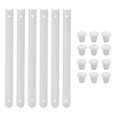 thumbnail image 2 of 3 Sets Plastic Drawer Slides Drawer Replacement Parts Drawer Rails Drawer Track Rails, 2 of 3