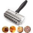 thumbnail image 1 of Cortador de rodillos de celosía de pastelería - Cortador de rodillos de corteza de masa de pan de pizza de acero inoxidable profesional ShuxiuWang 1327537083573, 1 of 5