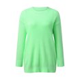 thumbnail image 3 of Vedolay Women's 2023 Sweaters Womens 2023 Casual Turtleneck Long Sleeve Striped Loose Pullover Sweater,Mint Green M, 3 of 4