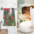 thumbnail image 2 of Dreamtimes Towels Set of 2 Vivid Red Mushroom Print for Bathroom Kitchen Travel 16×28 inch, Cotton Bath Towels Lightweight Quickdry for Bathroom Ktichen Travel SPA Gym, 2 of 7