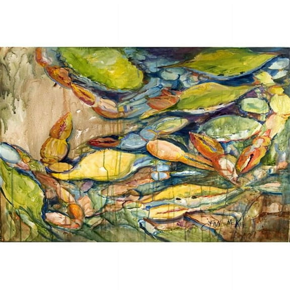 Jubilee Blue Crab Fabric Placemat