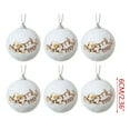 thumbnail image 4 of Christmas Tree Ball Ornaments Set | 6 Foam Baubles | Shatterproof Holiday Decorations for Home Party | Festive Hanging Decor for Tree, Table, Banister, Centerpiece, 4 of 9