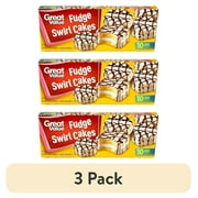 (3 pack) Great Value Fudge Swirl Snack Cakes, 13 oz, 5 Count