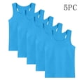 thumbnail image 2 of fatyb Lot de 5 Débardeurs en Coton pour Enfants Garçons Filles Sans Manches Chandails de Dessous Doux T-Shirts Décontractés à Col Rond, 2 of 7