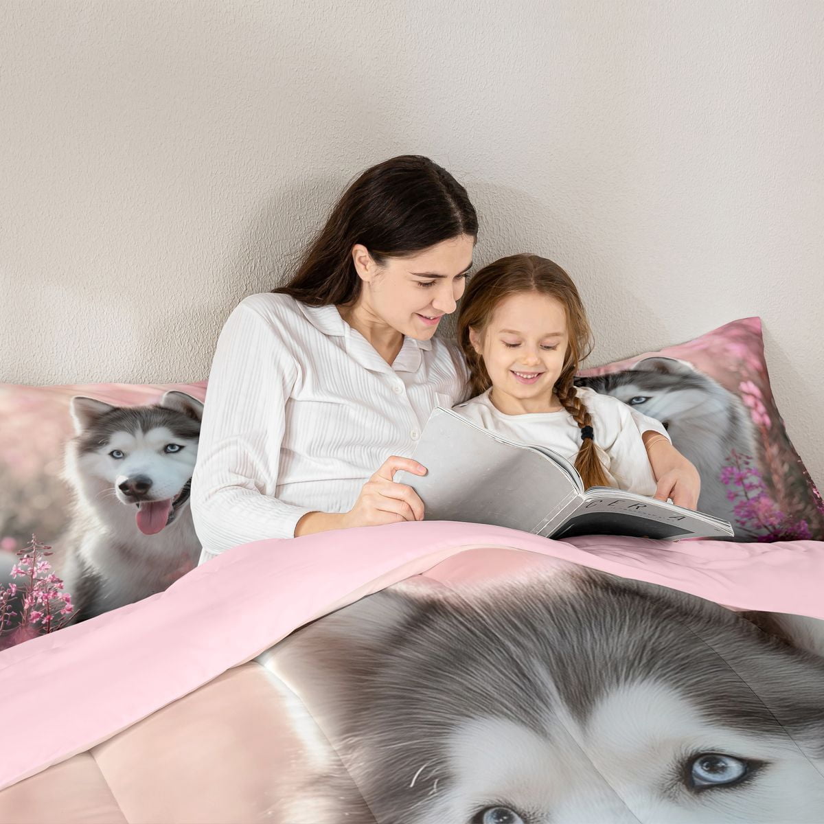 jejeloiu Kawaii Pet Dog Twin Comforter Sets,Cute Golden Retriever