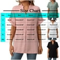 thumbnail image 3 of ZyeKqe Tops for Women Trendy Short Sleeve Work Shirts Dressy Casual V Neck Loose Fitted Business Top Blouses, 3 of 7