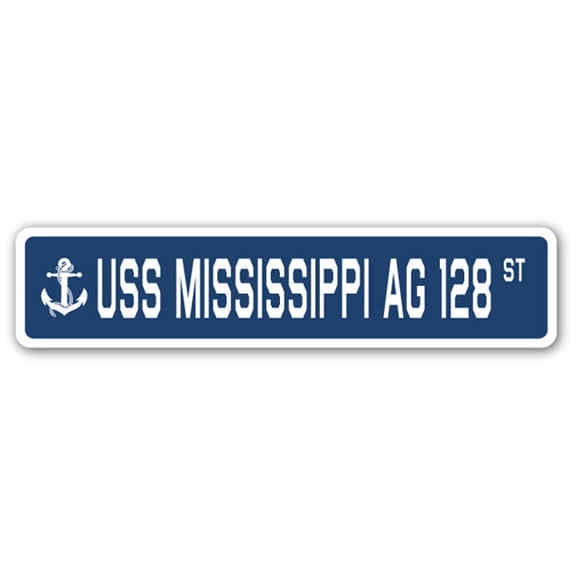 USS MISSISSIPPI AG 128 Street Sign us navy ship veteran sailor gift