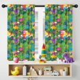 thumbnail image 5 of Blackout Kids Curtains,Colorful Dinosaurs Jungle Flowers Pattern Childrens Insulated Curtains Set Of 2,Bedroom Essentials,Toddler Room Decor 42"x54", 5 of 5