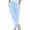 Summer pants-Light Blue, variant on Homenesgenics Women High Waist Straight Leg Drawstring Tie Womens Tapered Cotton Pants Linen Drawstring Elastic Waist Pants Casual Trousers with Pocket Gray M