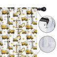 thumbnail image 4 of Blackout Kids Curtains,Cartoon Construction Vehicles Cranes Childrens Insulated Curtains Set Of 2,Bedroom Essentials,Toddler Room Decor 42"x54", 4 of 5