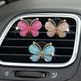 thumbnail image 3 of Juego de 3 lindos clips de mariposa para automóvil, lindo difusor de salida de aire acondicionado para automóvil con mariposa, lindos accesorios de ventilación para automóviles, interiores de automóvi, 3 of 5