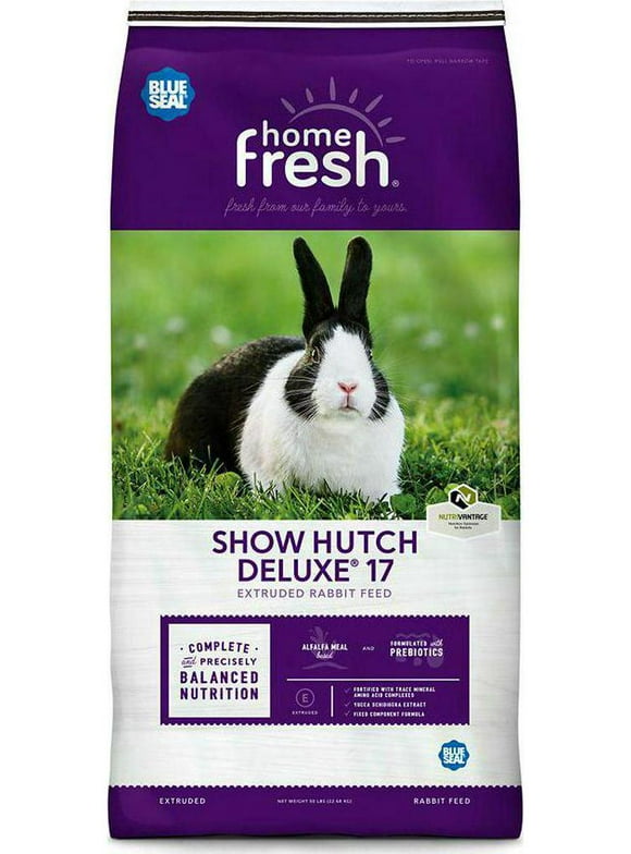 Blue Seal Home Fresh Show Hutch Deluxe 17 Extruded Rabbit Feed, 50 lb.