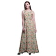 thumbnail image 1 of Bimba Robe Longue Décontractée Sans Manches à Col Rond pour Femmes, Imprimé Floral, XX-Grand, 1 of 6