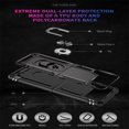 thumbnail image 3 of SaniMore Tri-layer Case for Samsung Galaxy Z Flip 4 6.7", 360° Rotating Holder/Kickstand Ruged PC Back + TPU Bumper Magnetic Car Mount Anti-fingerprint Anti-fall Heavy Duty Protective Case, Black, 3 of 7