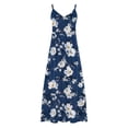 thumbnail image 5 of LVHAOGJOB Spaghetti Longue Robe à Bretelles pour Femmes Sans Manches Robe d'Été Tendance Maxi Imprimée Robe de Vacances pour Femmes, 5 of 5