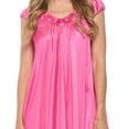 thumbnail image 5 of Casual Nights Women's Cap Sleeve Rose Satin Nightgown, 5 of 5