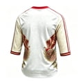 thumbnail image 4 of Zimjoy 2026 Mexico Soccer Jersey for Men World Soccer Game Mexico Team quarter Sleeve Crew Neck Football Jersey Shirts White M, 4 of 4