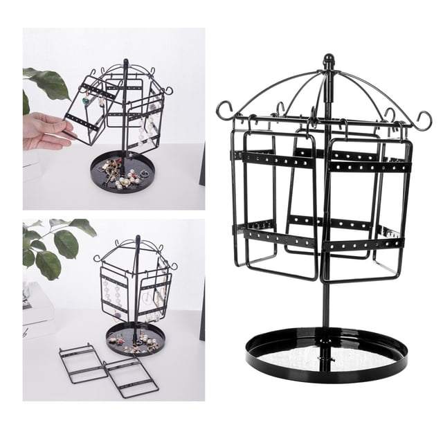Organizador de joyería Yinane Soporte giratorio Negro