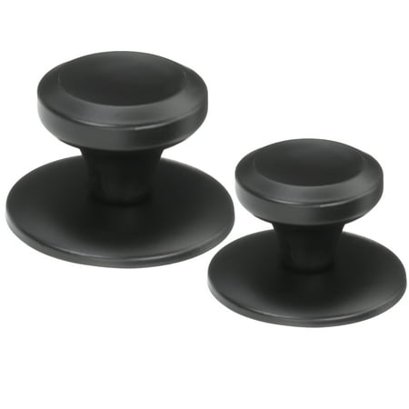 HONMEET 4-Pack Black Stainless Steel Replacement Pot Lid Handles and Wear-Resistant Kitchen Accessories