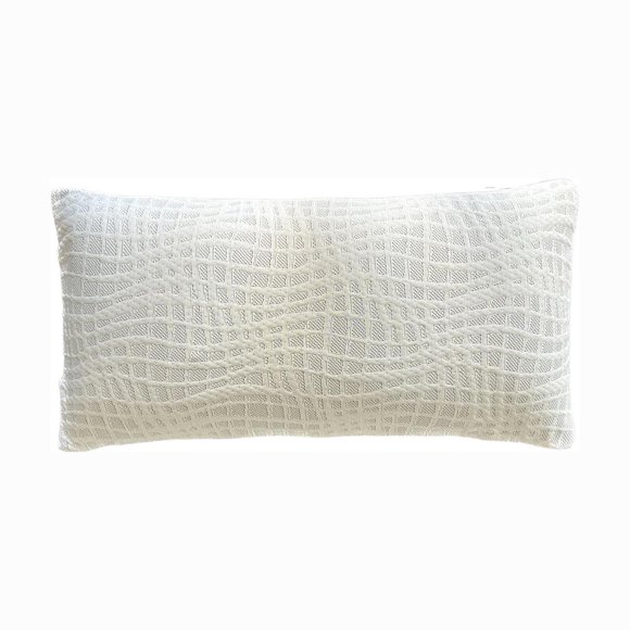 Almohada Jumbo Suave y Cómoda - Blanca con Plateado Memory Foam Almohada jumbo Dreambox
