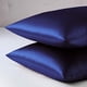 thumbnail image 3 of Funda de almohada de satén sedoso para cabello y piel, fundas de almohada de tamaño estándar, juego de 2 fundas de almohada de satén con cierre de sobre, 3 of 6