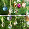 thumbnail image 4 of Dalrosia Crystal Glass Christmas Balls Ornaments, 0.87" Mini Prism Ball Xmas Tree Decorations, Hanging Ornament Clearance for Wedding Party Home Decor, 4 of 5