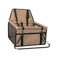 thumbnail image 2 of Asiento de coche para perros, cama, asiento de coche para cachorros, asiento elevador portátil y cómodo para perros, asiento de coche para cachorros Café, 2 of 8