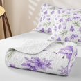 thumbnail image 4 of Erosebridal Christmas Snowman Twin Quilt Set, Pink Tree Twin Coverlet Set, White Purple, 2 Pieces, 1 Bedspread and 1 Pillowcase, 4 of 7