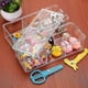 thumbnail image 4 of Acrylic Clear Cosmetic Organizer Double Layer Cotton Swab Container (6 Compartments), 4 of 5
