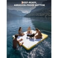 thumbnail image 4 of Eastvita Water Inflatable PVC Floating Platform White with Yellow Trim Bottom - Right Three - Color Gradient 18 to 15m, 4 of 6