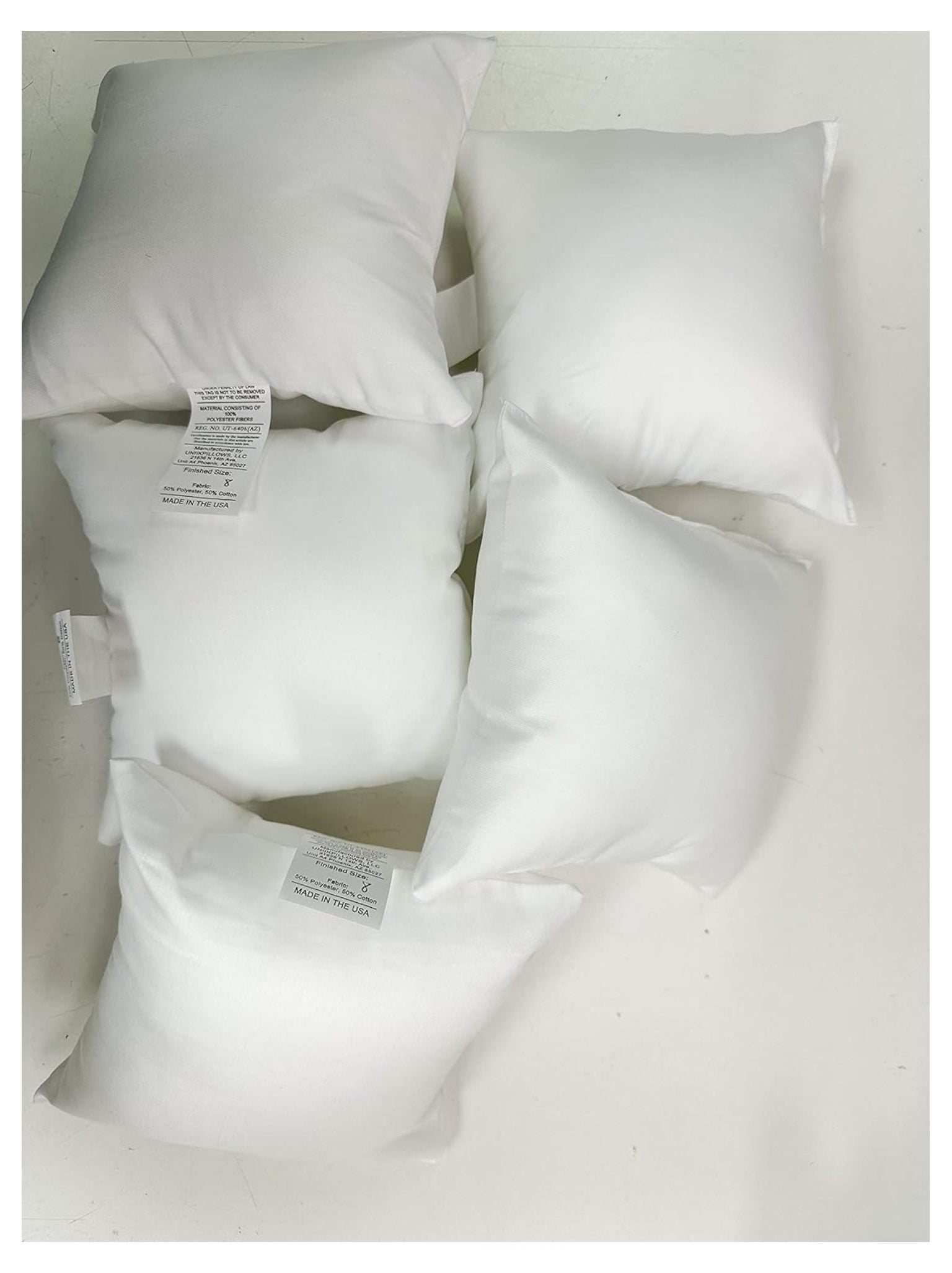 8x8 Indoor Outdoor Hypoallergenic Polyester Pillow Insert Quality Insert Pillow Inners Throw Pillow Insert Square Pillow Inserts by UniikPillows Walmart