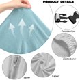 thumbnail image 7 of SCRAWLGOD Highland Cow Floral Butterfly Print Green Blue Pattern Gaming Chair Cover with Armrest Cover, Anti Slip Rotating Chair Protection Computer Chair Slipcover with Elastic Band for Home Studio, 7 of 7