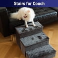 thumbnail image 6 of Catry Gray Pet Ramps Foldable 3-Step Staircase for Senior Pets, Plush and Extra Stable Design, 6 of 9
