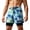 Blue, variant on Mens 2 in 1 Swim Trunks with Compression Liner Summer Printed Quickly Dry Swim Short Swimsuit Bathing Suit Beach Shorts (XL, Blue)