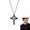 # 1, variant on Titanium Steel Cross Necklace for Men Women, Minimalist Cross Pendant Chain, Unisex Fashion Jewelry, 20.1–23.6 in