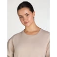thumbnail image 3 of Athletic Works Women's and Women's Plus Crewneck Sweatshirt, Sizes XS-4X, 3 of 4