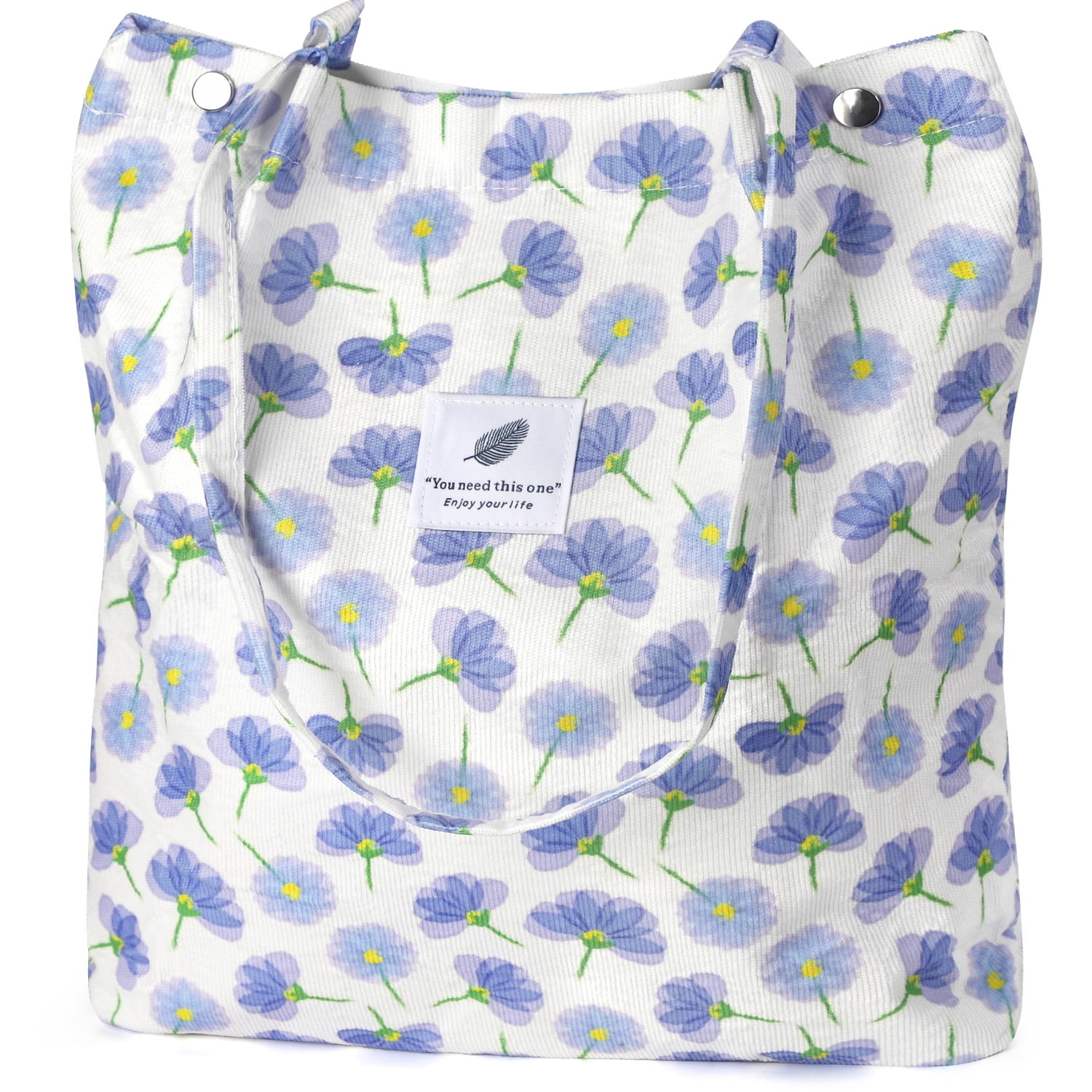 Ayieyill Large Corduroy Tote Bag – Versatile Shoulder Carry