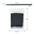thumbnail image 2 of 200PCS Excellent Micro Swabs, High-end Microswabs for Eyelash Extensions, Micro Applicator Brush for Makeup and Personal Care (Black), 2 of 7