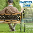 thumbnail image 3 of Folding Cane for Men & Women, Adjustable Height Lightweight Aluminum Walking Stick with Ergonomic Handle & Non-Slip Tip, Collapsible Travel Cane for Seniors, Elderly & Injured, 3 of 10