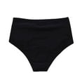 thumbnail image 4 of Pisexur Bas de Bikini Taille Haute pour Femmes Rétro Froncé Short de Bain Froncé Culotte de Tankini, 4 of 5