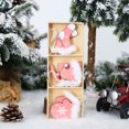 thumbnail image 2 of Naiovety 1 Juego de guantes colgantes de de Navidad, letrero de sombrero, adornos colgantes de puerta de árbol de Navidad de felpa Kits de decoración para fiestas Rosado, 2 of 6