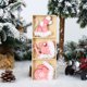thumbnail image 2 of Naiovety 1 Juego de guantes colgantes de de Navidad, letrero de sombrero, adornos colgantes de puerta de árbol de Navidad de felpa Kits de decoración para fiestas Rosado, 2 of 6