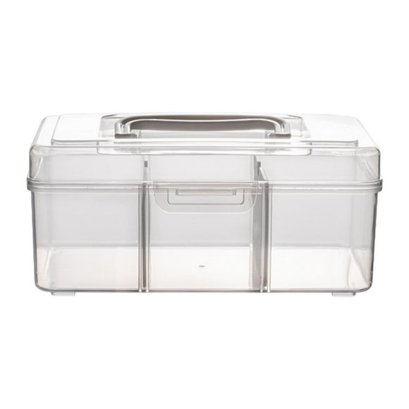 Bunblic Medication Medication Storage Lightweight Medication Storage Case Clear First Aid Medication Storage Organizer for Separated Small Size
