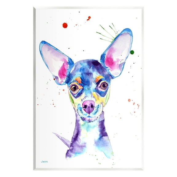Happy Chihuahua Casual Composition Animals & Insects Graphic Art Unframed Art Print Wall Art
