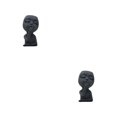 thumbnail image 2 of kurtrusly Face Planters Wide Application For Succulent Planters Made With Resin Indoor grey 2Set, 2 of 6