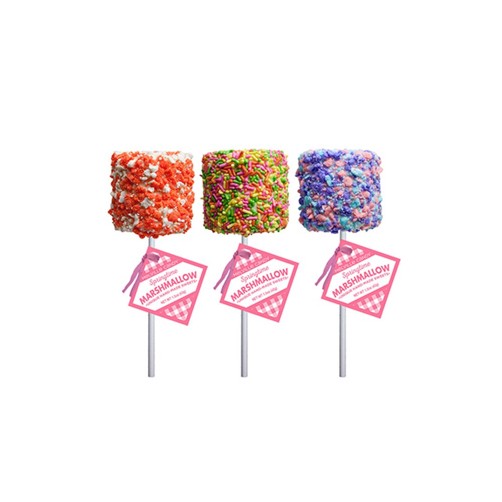 Giant Spring Marshmallow Lollipop Assortment, 12 Count